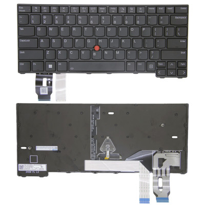 Lenovo Thinkpad T14 Gen 5 / L14 Gen 5 / P14s Gen 5 black backlit US keyboard