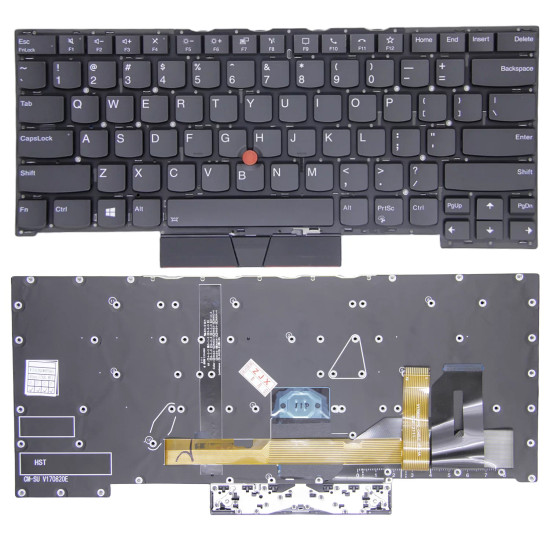 Lenovo Thinkpad T14s Gen 1, P1 Gen 3, X1 Extreme 3th Gen, backlit US keyboard original - main product image