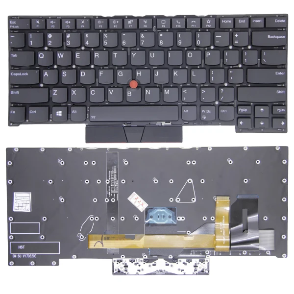 Lenovo Thinkpad T14s Gen 1, P1 Gen 3, X1 Extreme 3th Gen, backlit US keyboard original - main product image