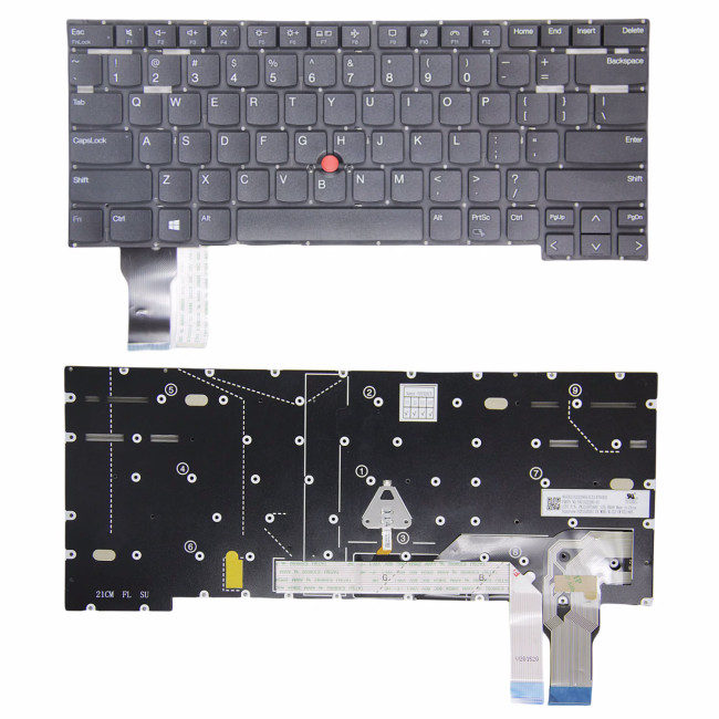 Lenovo Thinkpad T14s Gen 2, P1 Gen 4 Gen 5 Gen 6, X1 Extreme 4th Gen 5th Gen US keyboard original - main product image