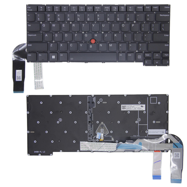 Lenovo Thinkpad T14s Gen 5, T14s Gen 6, P1 Gen 7, backlit US keyboard - main product image