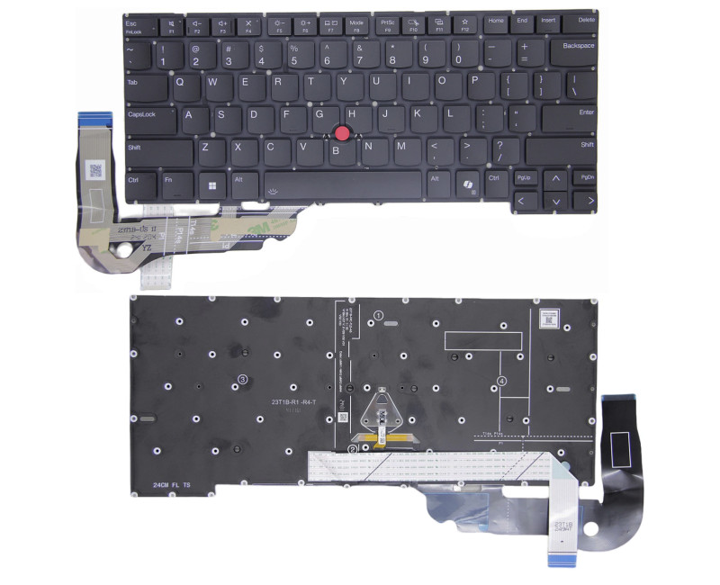 Lenovo Thinkpad T14s Gen 5 Gen 6 / P1 Gen 7 backlit US keyboard AI - additional view 