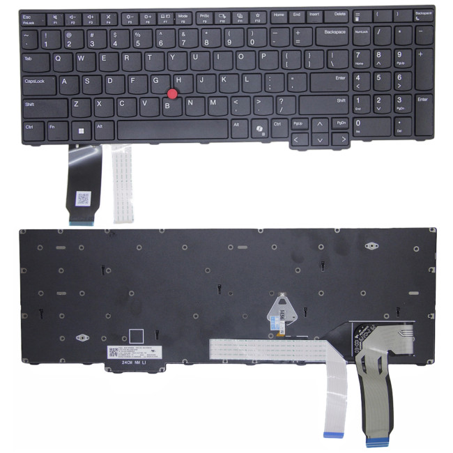 Lenovo Thinkpad T16 Gen 3, P16 Gen 3, L16 Gen 1, black US keyboard - main product image