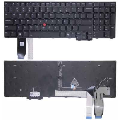 Lenovo Thinkpad T16 Gen 3, P16 Gen 3, L16 Gen 1, black backlit US keyboard
