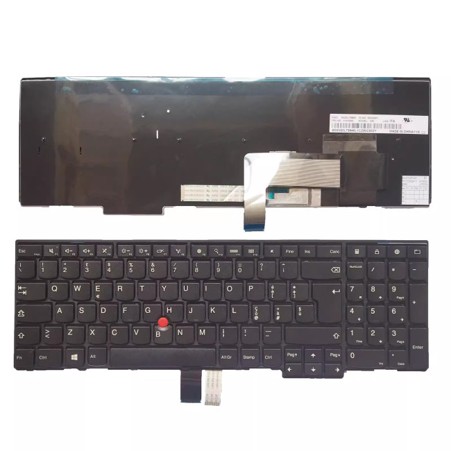 Lenovo Thinkpad W540 W541 W550 W550S L540 P50S trackpoint Italian IT keyboard - main product image