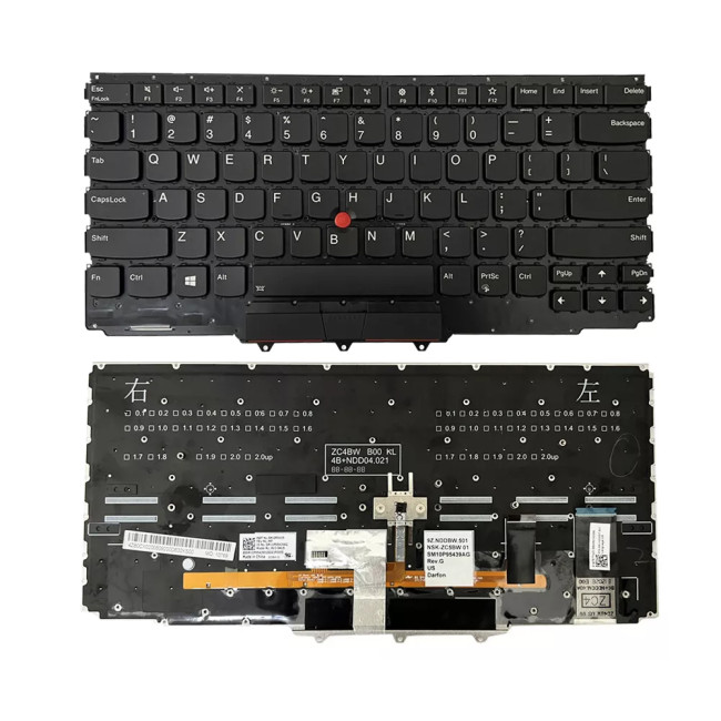 Lenovo Thinkpad X1 yoga 2nd Gen 2017, X1 yoga 3rd Gen 2018 Backlit US keyboard - main product image