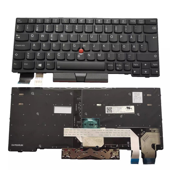 Lenovo Thinkpad X280 A285 X395 X390 backlit Swedish SD keyboard - main product image