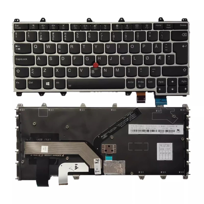 Lenovo Thinkpad X380 yoga 4th yoga 370 SN20P38796 backlit Norwegian NE keyboard - main product image