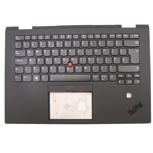 Lenovo Thinkpad yoga X1 3rd 2018 01LX855 backlit UK keyboard palmrest - main product image