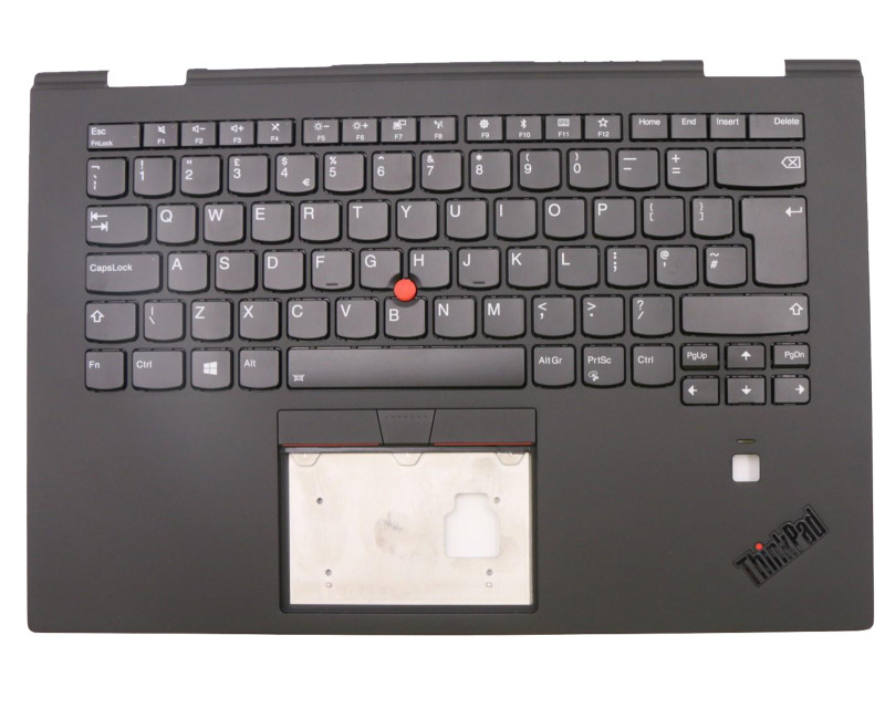 Lenovo Thinkpad YOGA X1 3rd 2018 01LX855 backlit UK keyboard palmrest
