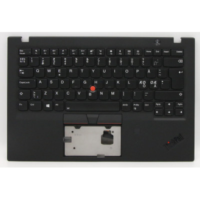 Lenovo thinkpad X1 Carbon 6th Generation 01YR625 black backlit Norwegian NE keyboard palmrest
