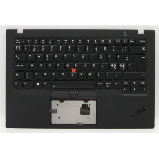 Lenovo thinkpad X1 Carbon 6th Generation 01YR625 black backlit Norwegian NE keyboard palmrest - main product image