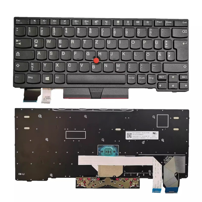 Lenovo X280 X290 A285 L13 20KF 20KE 01YP028 P108 German DE keyboard - main product image