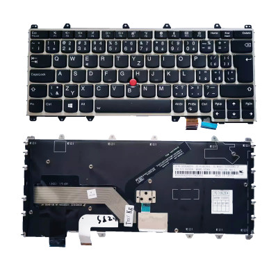 Lenovo X380 yoga 4th yoga 370 01HX100 SN20P38796 silver backlit Czech CZ keyboard