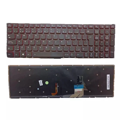 Lenovo Y50-70 Y70-70 red backlit Canadian French CF keyboard