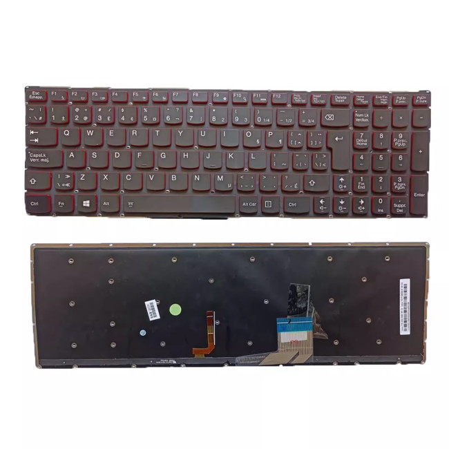 Lenovo Y50-70 Y70-70 red backlit Canadian French CF keyboard - main product image