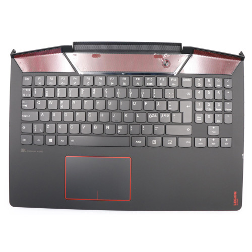 Lenovo Y720-15IKB 5CB0N67203 black RGB backlit Norwegian NE keyboard palmrest - main product image