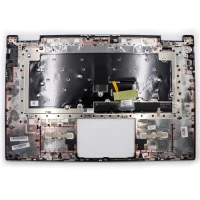 Lenovo yoga 720-15IKB 5CB0N67960 silver backlit Turkish TR keyboard palmrest - additional view 1