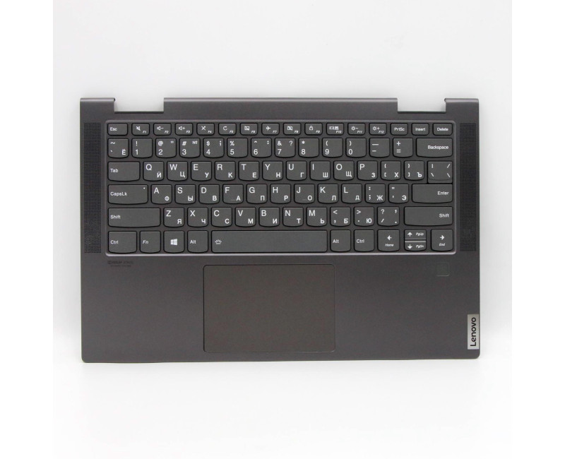 Lenovo Yoga C740-14IML C740-14 gray fingerprint backlit Russian RU keyboard palmrest
