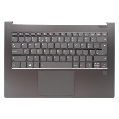 Lenovo Yoga C930-13IKB Glass C930-13IKB 5CB0S72608 Gray backlit UK keyboard palmrest
