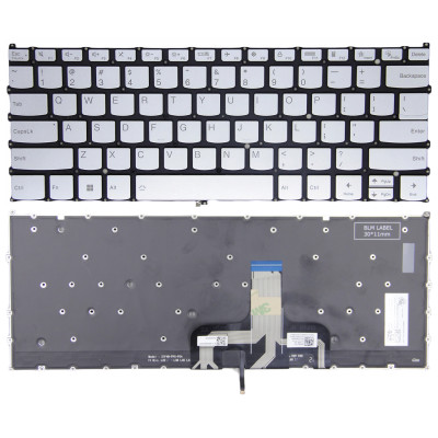 Lenovo yoga Pro 14s ARH7 IAH7 2022, Slim 7 Pro X 14 ARH7, backlit US keyboard silver