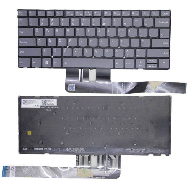 Lenovo yoga Slim 7 15ILL9 Type 83HM, gray backlit US keyboard - main product image