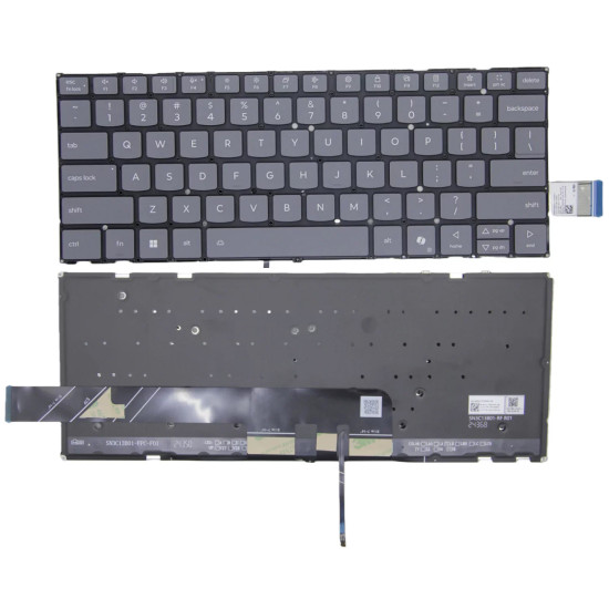 Lenovo yoga Pro 7 14AKP10 14ASP10 14IAH10, gray backlit US keyboard AI - main product image