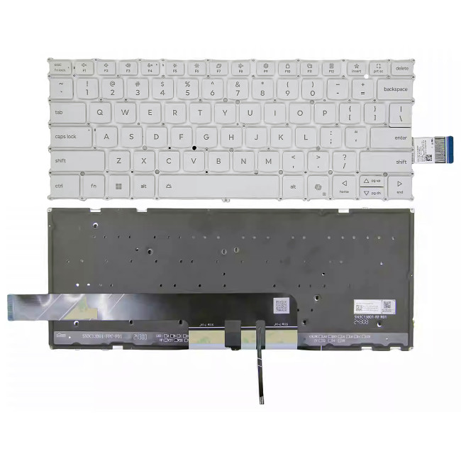Lenovo yoga Pro 7 14AKP10 14ASP10 14IAH10, white backlit US keyboard AI - main product image