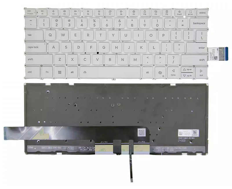 Lenovo Yoga Pro 7 14AKP10 14ASP10 14IAH10 white backlit US keyboard AI