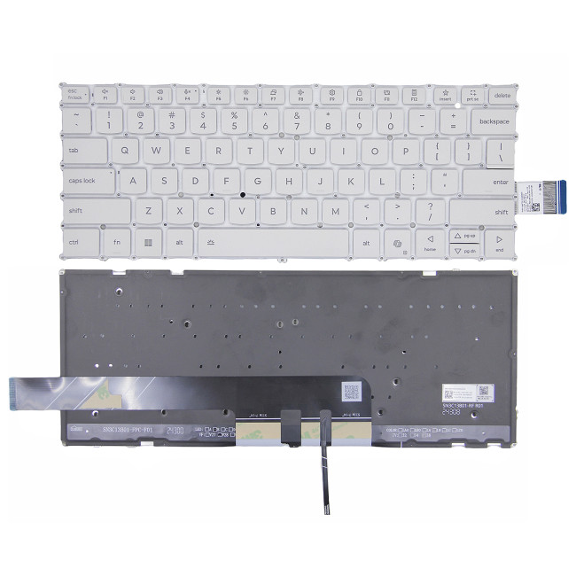 Lenovo yoga Slim 7 14AKP10 14ILL10, white backlit US keyboard AI - main product image