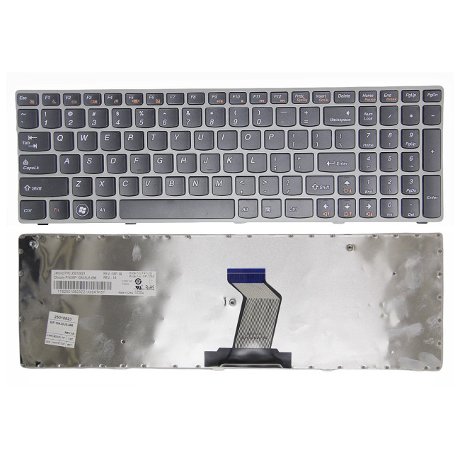 Lenovo Z560, G570, G575, Z565, Z560A, G570A, G560, G565, gray frame US keyboard - main product image