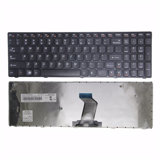 Lenovo Z570 Z575 B570 B575 V570 V575 B590 V580 B580 black frame US keyboard original - main product image