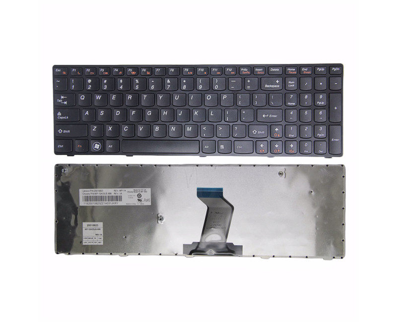 Lenovo Z570 Z575 B570 B575 V570 V575 B590 V580 B580 black frame US keyboard original - additional view 