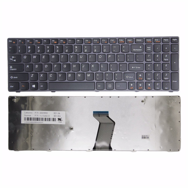 Lenovo Z570 Z575 B570 B575 V570 V575 B590 V580 B580 gray frame US keyboard original - main product image