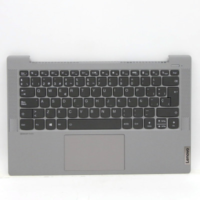 Lenovo IdeaPad 5-14ARE05 5-14ITL05 Light gray backlit Spanish SP keyboard palmrest