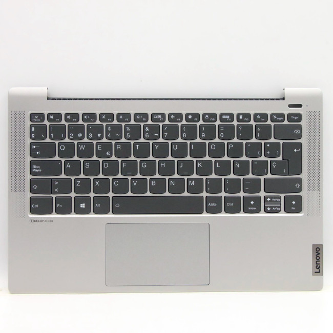 Lenovo IdeaPad 5-14ARE05 5-14ITL05 metal silver backlit Spanish SP keyboard palmrest - main product image