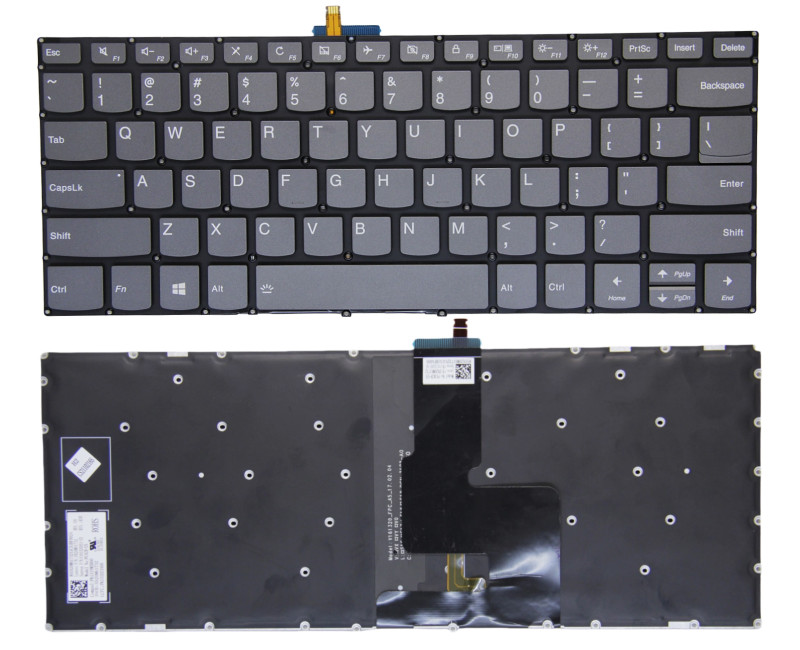 Lenovo 3-14ADA05, 3-14ARE05, 3-14IGL05, 3-14IIL05, 3-14IML05, 3-14ITL05, delete backlit US keyboard original - additional view 
