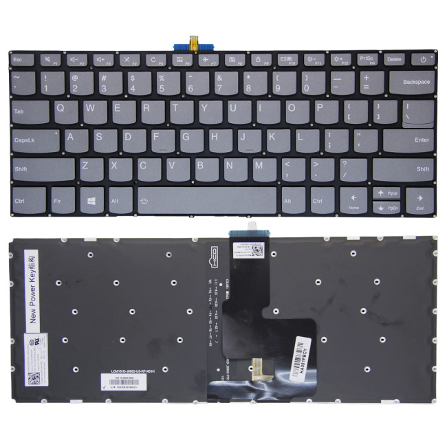Lenovo 3-14ADA05, 3-14ARE05, 3-14IGL05, 3-14IIL05, 3-14IML05, 3-14ITL05, power backlit US keyboard original - main product image