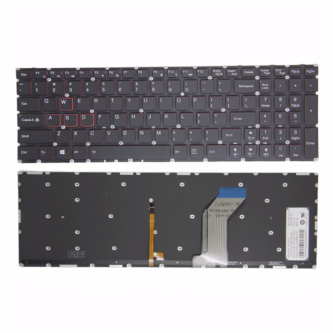Lenovo IdeaPad Y700 Y700-15 Y700-15ACZ Y700-15ISK red backlit US keyboard - main product image