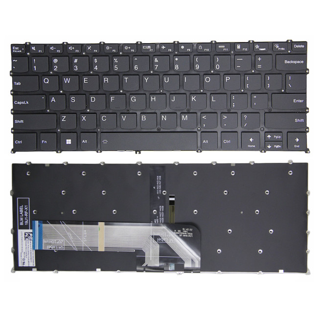 Lenovo ideapad 3 14ABA7, 5 14ABA7, 5 Pro-14ITL6, F10 lock black backlit US keyboard - main product image