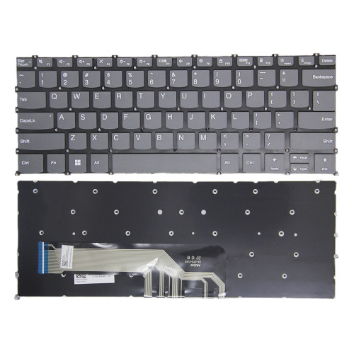 Lenovo ideapad 3 14ABA7, 5 14ABA7, 5 Pro-14ITL6, F10 lock gray US keyboard - additional view 