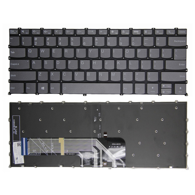 Lenovo ideapad 5 Pro-14ACN6, F10 lock gray backlit US keyboard - main product image