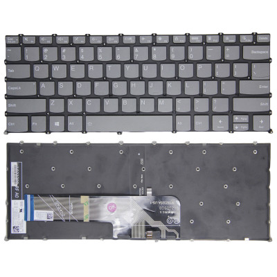 Lenovo ideapad 3 14ABA7, 5 14ABA7, 5 Pro-14ITL6, F10 lock gray backlit US keyboard original