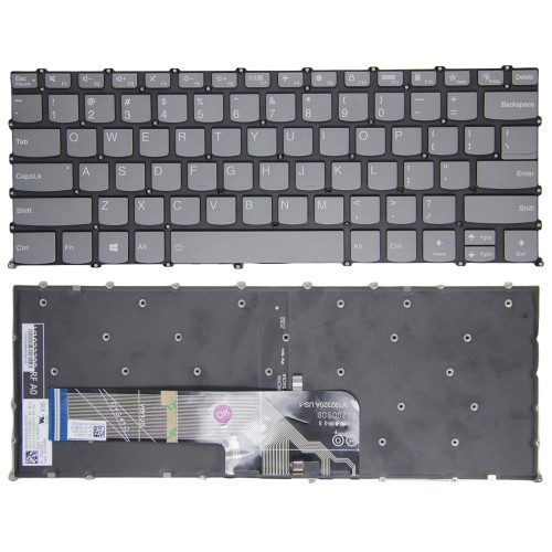 Lenovo ideapad 3 14ABA7, 5 14ABA7, 5 Pro-14ITL6, F10 lock gray backlit US keyboard original - additional view 