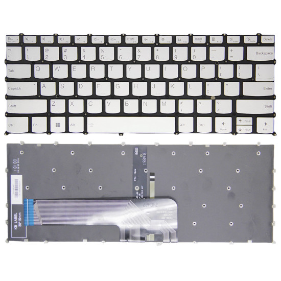 Lenovo ideapad 5 Pro-14ACN6, F10 lock silver backlit US keyboard - main product image