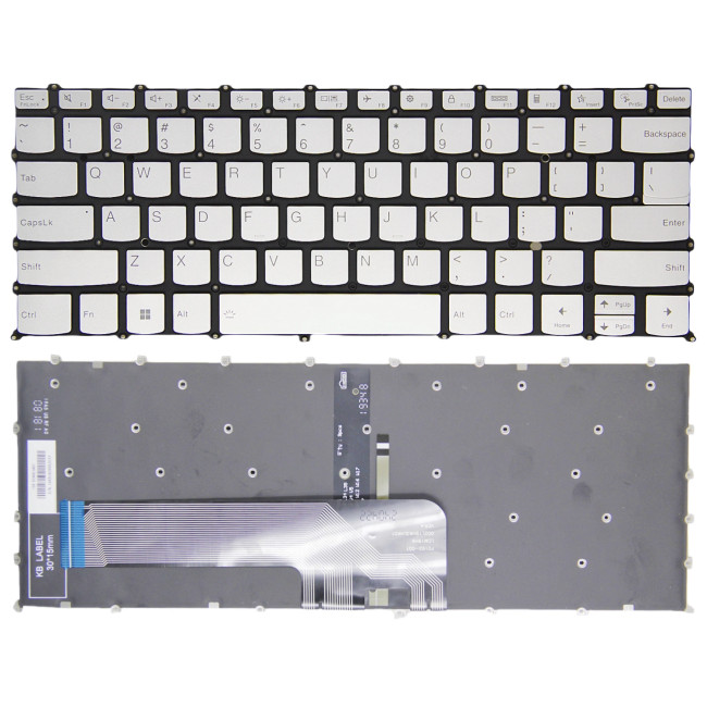 Lenovo ideapad 5 Pro-14ACN6, F10 lock silver backlit US keyboard - main product image