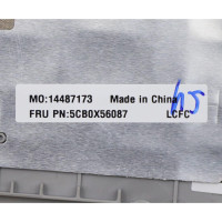 Lenovo ideapad 3 17ADA05 5CB0X56087 gray white backlit French FR keyboard palmrest - additional view 1