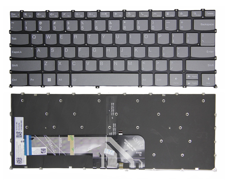 Lenovo ideapad 5 Pro-14ACN6 F10 call gray backlit US keyboard - additional view 