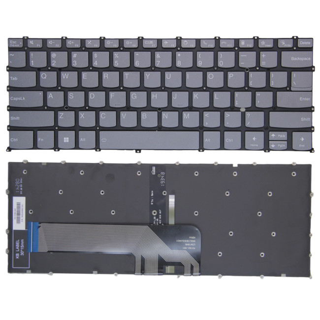 Lenovo ideapad 5 Pro-14ACN6, F10 call gray backlit US keyboard original - main product image