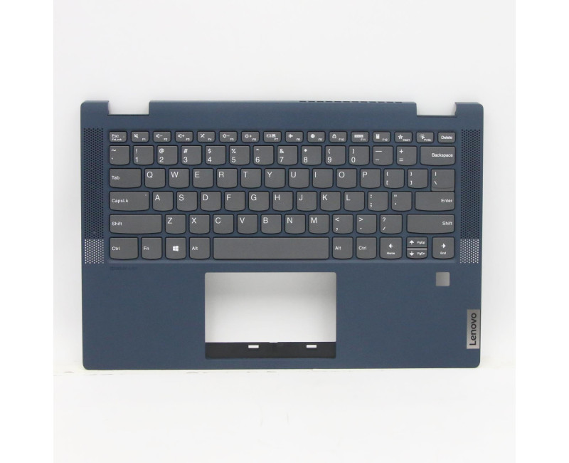 Lenovo ideapad Flex 5-14IIL05 5-14ITL05 blue fingerprint hole US keyboard palmrest - additional view 